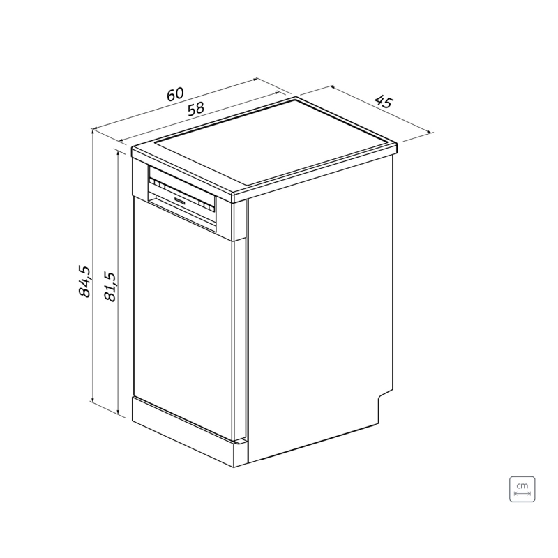 Lava-Louças Tramontina Inox 9 Serviços SB09X 45 com 6 Programas e 4 Funções 220 V