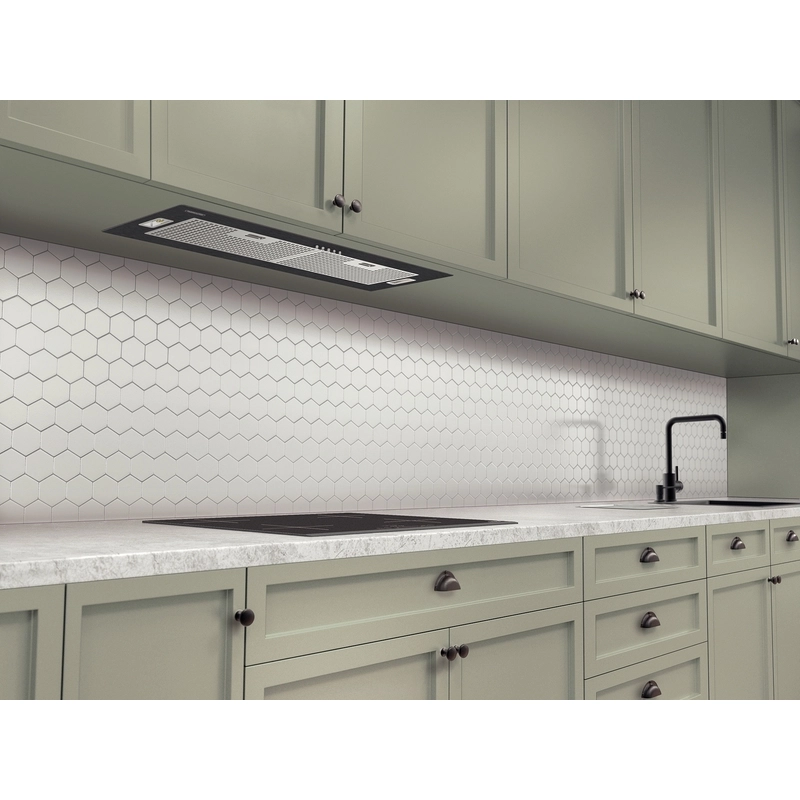 Coifa de Embutir Tramontina Incasso em Aço Inox Black Steel Retangular com revestimento anti digitais 75 cm 220 V