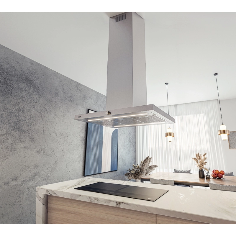 Coifa de Ilha Tramontina Design Collection Dritta Isla Silent Pro 90 220 V em Aço Inox