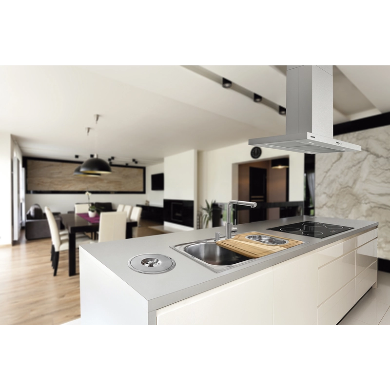 Coifa de Ilha Tramontina Dritta Isla 90 Split em Aço Inox 90 cm 220