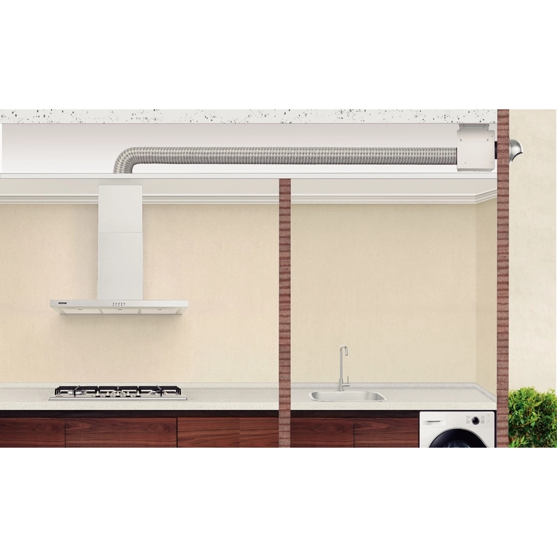Coifa de Ilha Tramontina Dritta Isla 90 Split em Aço Inox 90 cm 220