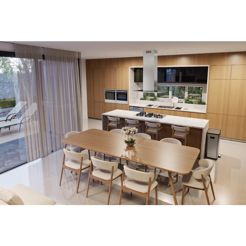 Coifa de Ilha Tramontina Slim Isla 90 em Aço Inox com Acabamento Acetinado 90 cm