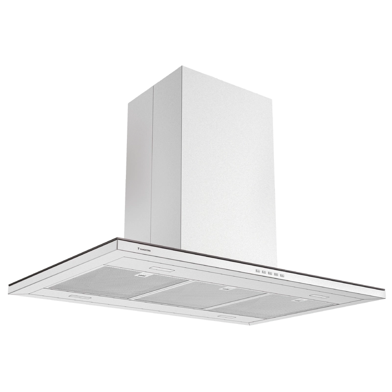 Coifa de Ilha Tramontina Slim Isla 90 em Aço Inox com Acabamento Acetinado 90 cm