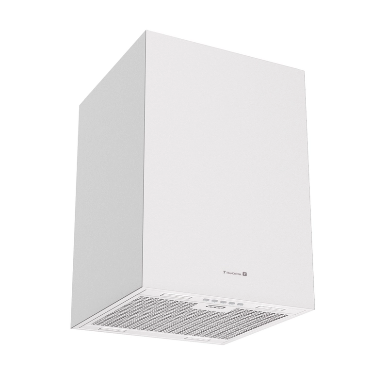 Coifa de Ilha Tramontina Square Isla 40 Silent em Aço Inox com Acabamento Acetinado e Revestimento Acústico 220V