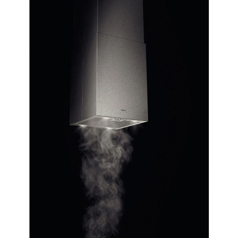 Coifa de Ilha Tramontina Square Isla 40 Silent em Aço Inox com Acabamento Acetinado e Revestimento Acústico 220V