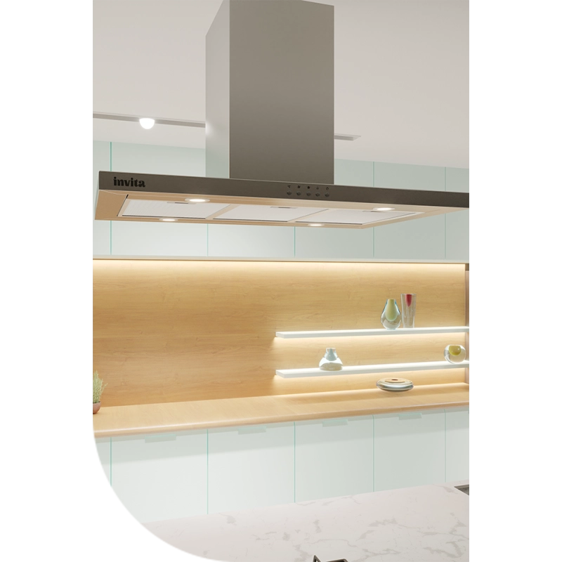 COIFA INVITA INOX PAREDE 90 CM 220 V