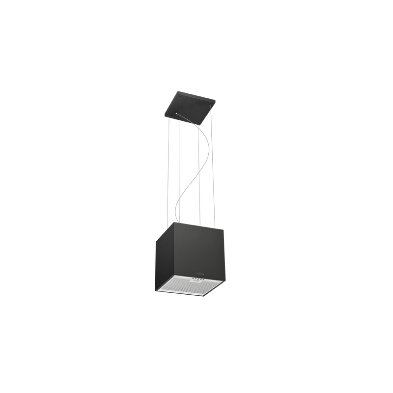 Coifa Tramontina Cube Isla 40 Silent T smart 220 V em Aço Inox com Acabamento Black Steel