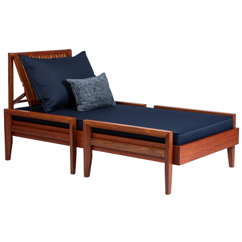 Conjunto Estofado para Chaise Tramontina Mood em Tecido Quaker Decor Acrílico Marine