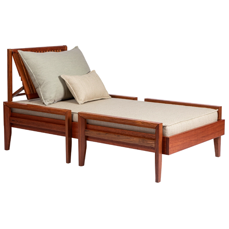 Conjunto Estofado para Chaise Tramontina Mood em Tecido Quaker Decor Acrílico Verde Sage
