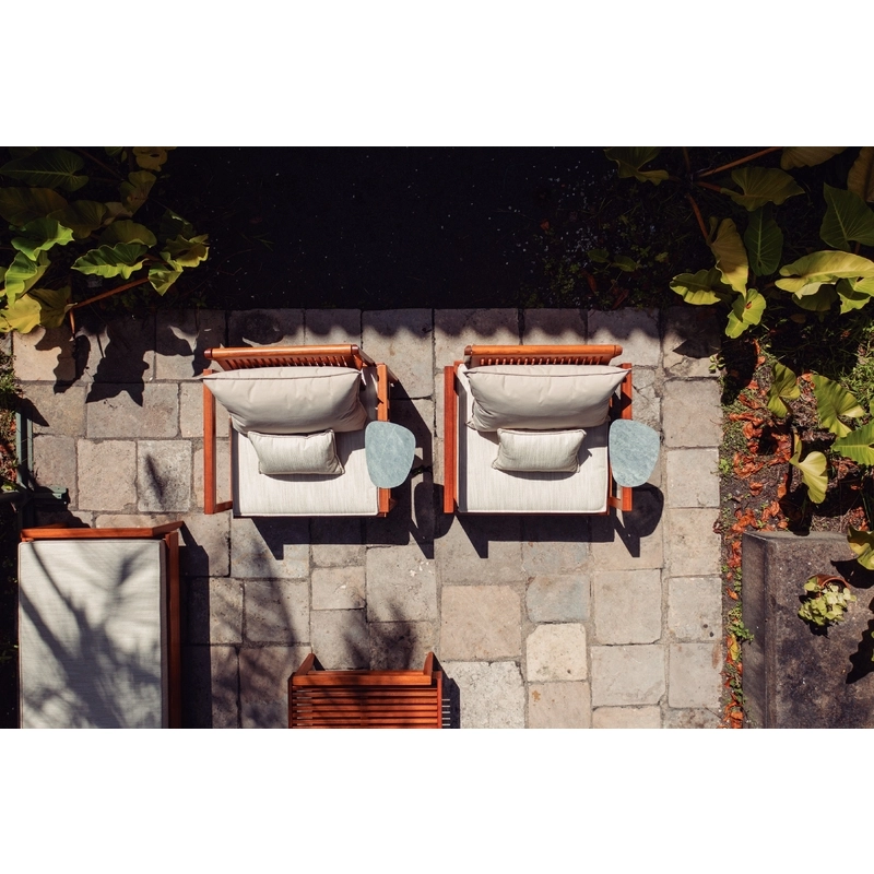 Conjunto Estofado para Poltrona Tramontina Mood em Tecido Quaker Decor Acrílico Alabaster