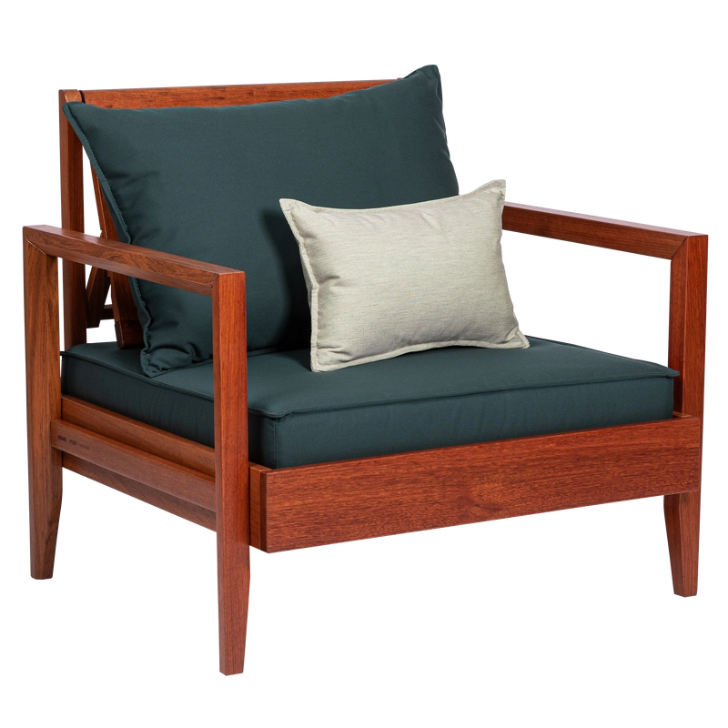 Conjunto Estofado para Poltrona Tramontina Mood em Tecido Quaker Decor Acrílico Verde