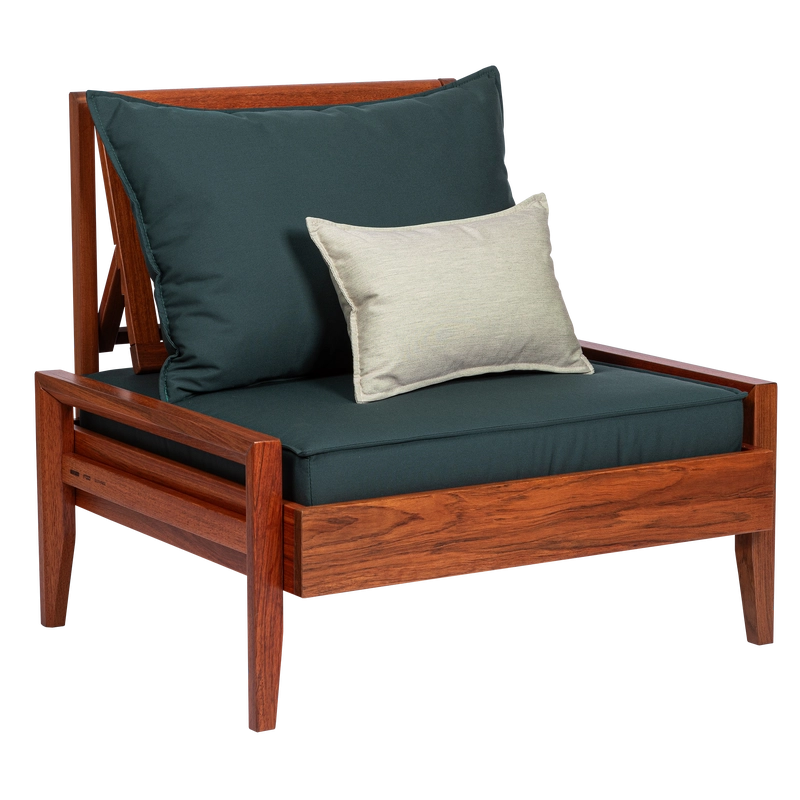 Conjunto Estofado para Poltrona Tramontina Mood em Tecido Quaker Decor Acrílico Verde