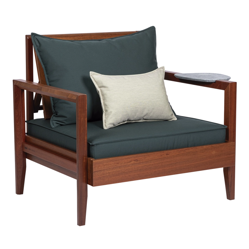 Conjunto Estofado para Poltrona Tramontina Mood em Tecido Quaker Decor Acrílico Verde