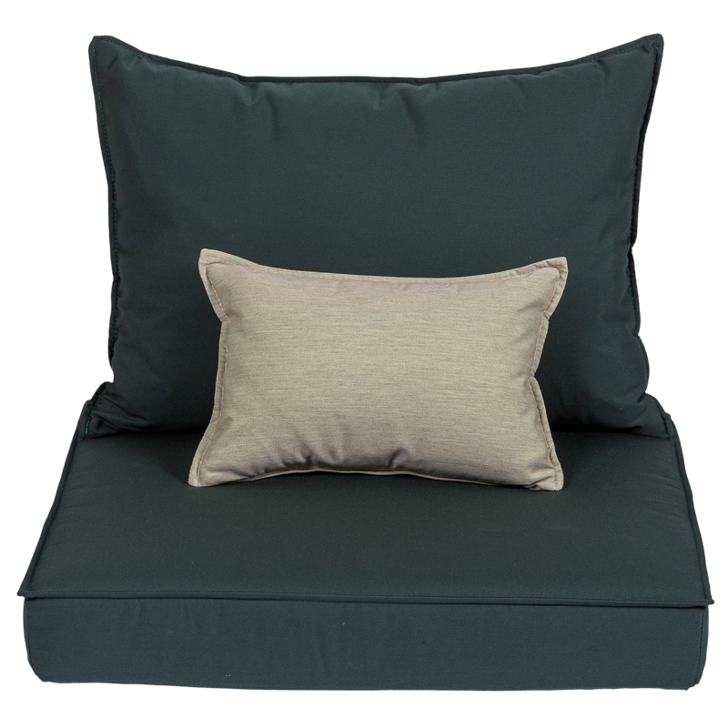 Conjunto Estofado para Poltrona Tramontina Mood em Tecido Quaker Decor Acrílico Verde