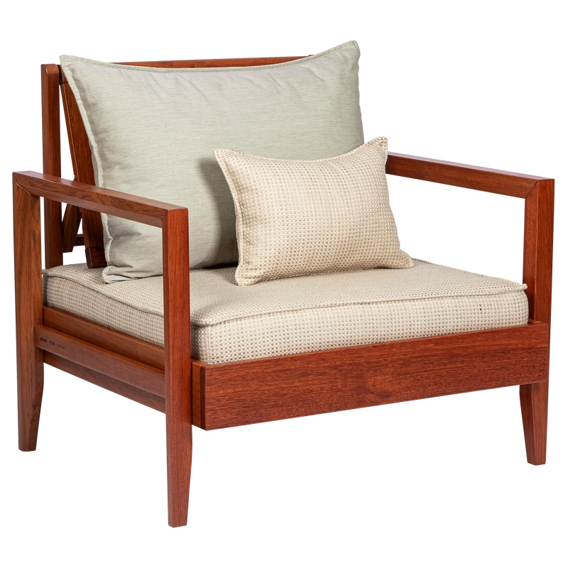 Conjunto Estofado para Poltrona Tramontina Mood em Tecido Quaker Decor Acrílico Verde Sage