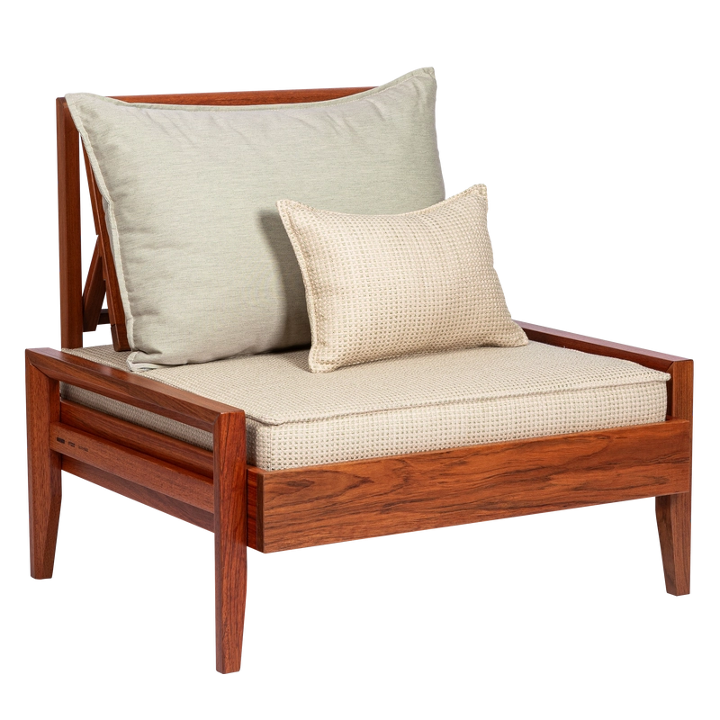 Conjunto Estofado para Poltrona Tramontina Mood em Tecido Quaker Decor Acrílico Verde Sage