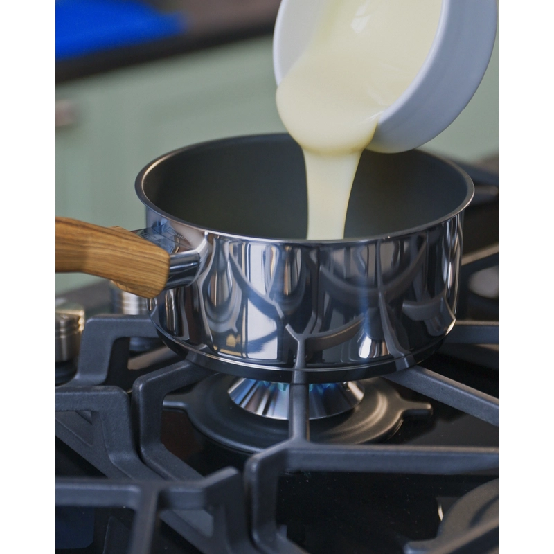 Cooktop a Gás Tramontina Design Collection Penta Glass Full 5 GG B 90 em Vidro Temperado e Trempes em Ferro Fundido