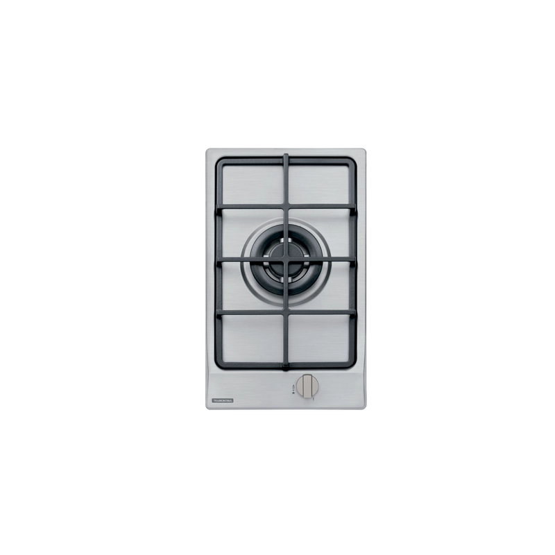 Cooktop a Gás Tramontina Dominó em Aço Inox e Trempes em Ferro Fundido com Acendimento Superautomático 1 Queimador