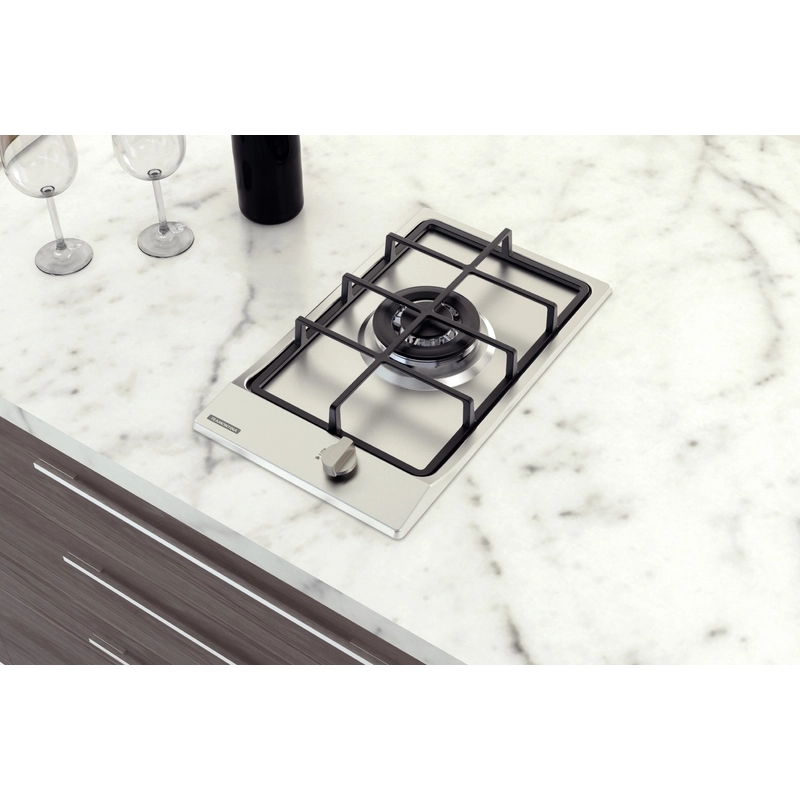 Cooktop a Gás Tramontina Dominó em Aço Inox e Trempes em Ferro Fundido com Acendimento Superautomático 1 Queimador