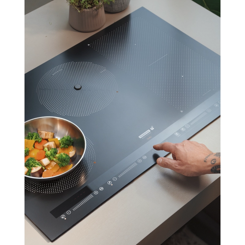 Cooktop de Embutir por Indução Tramontina Guru ThermoGuide Black Series