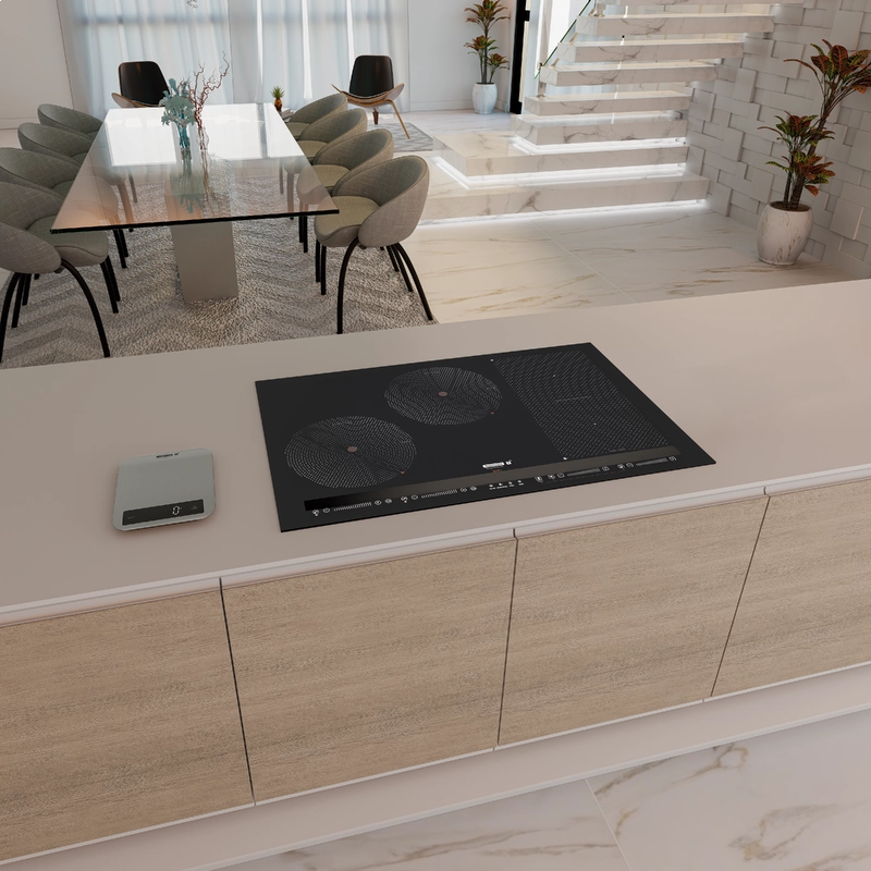 Cooktop de Embutir por Indução Tramontina Guru ThermoGuide Black Series