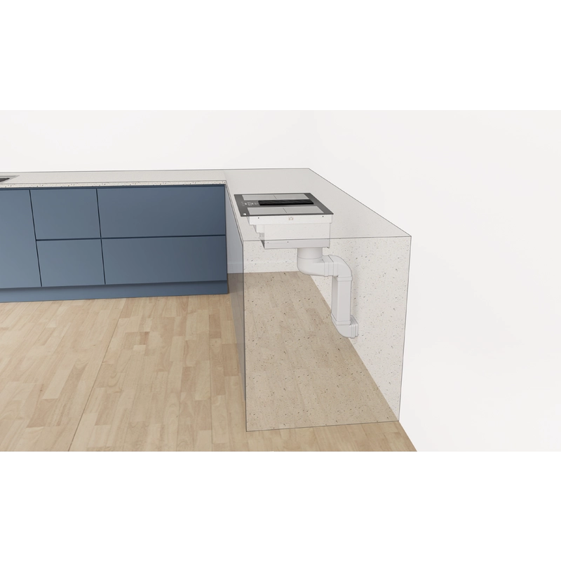 Cooktop Indução Tramontina Design Collection Duo 4EI 80 com Coifa Integrada em Modo Exaustão 220 V