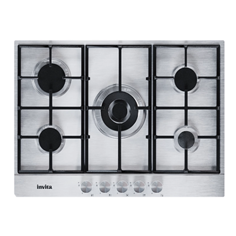 COOKTOP INVITA A GÁS INOX 70 CM BIVOLT