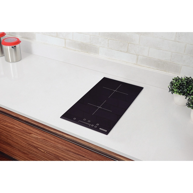 Cooktop por Indução Tramontina Dominó Slider 2EI 30 com 2 Áreas de Aquecimento e Comando Touch