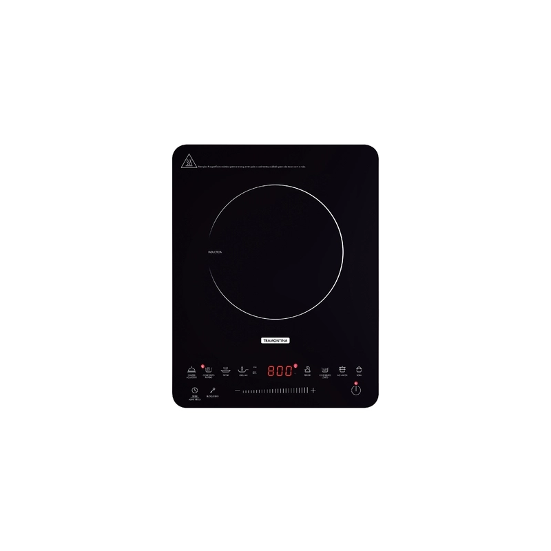 Cooktop Portátil por Indução Tramontina Slim Touch EI 30 com 1 Área de Aquecimento e Comando Touch 127V