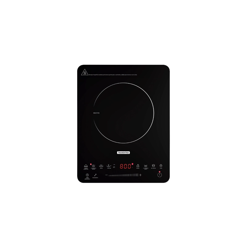 Cooktop Portátil por Indução Tramontina Slim Touch EI 30 com 1 Área de Aquecimento e Comando Touch 127V