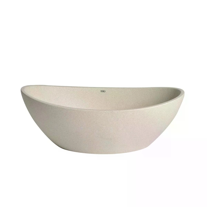 Cuba de Apoio Duplo Arco GeoStone - Moss Grey Terrazzo