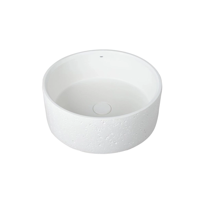 Cuba de Apoio Moon GeoStone - White Terrazzo