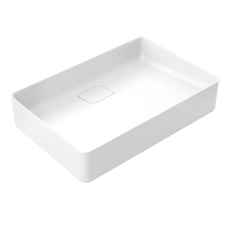 Cuba de apoio retangular DocolFlow 600x400x125mm Branco