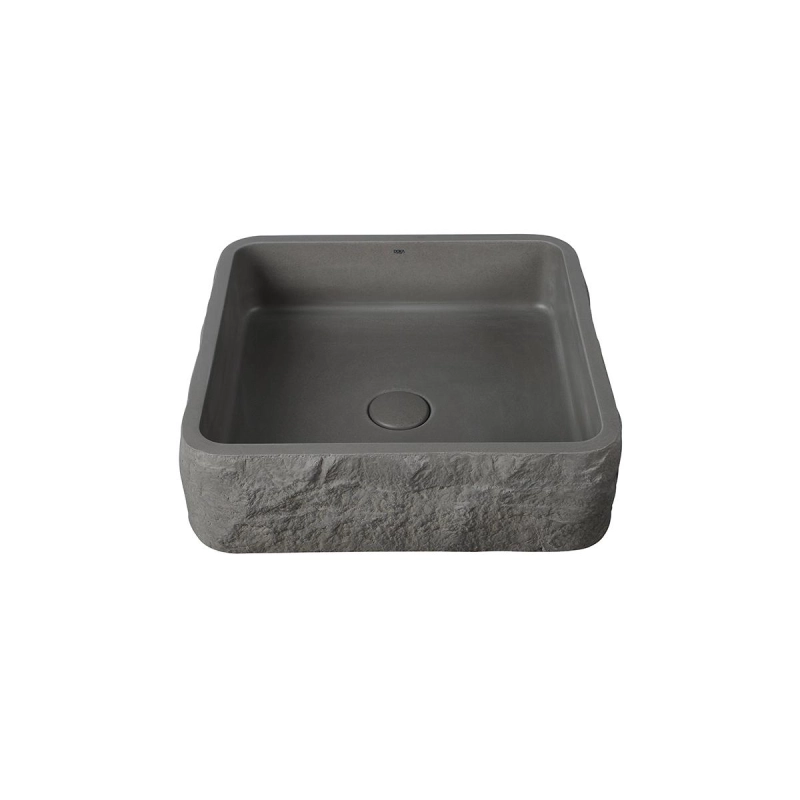 Cuba de Apoio Rock GeoStone - Moss Grey Terrazzo