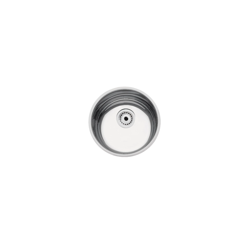 Cuba de embutir Tramontina Basic 30 BL em Aço Inox Natural Ø 30 cm