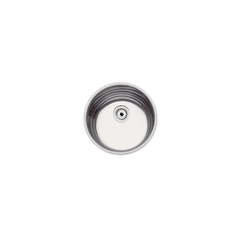 Cuba de embutir Tramontina Basic 35 BL em Aço Inox Natural Ø35 cm