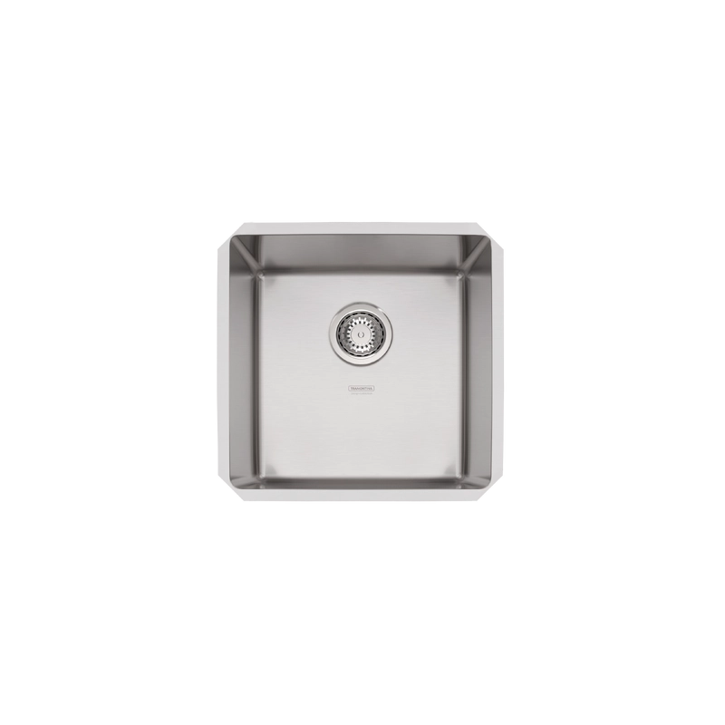 Cuba de embutir Tramontina Design Collection Quadrum 40 U em Aço Inox com Acabamento Acetinado 40x40 cm