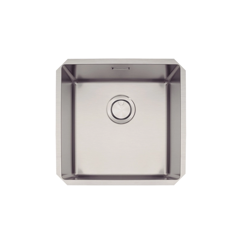 Cuba de embutir Tramontina Design Collection Quadrum Undermount em Aço Inox com Acabamento Acetinado 40 U 44x44cm