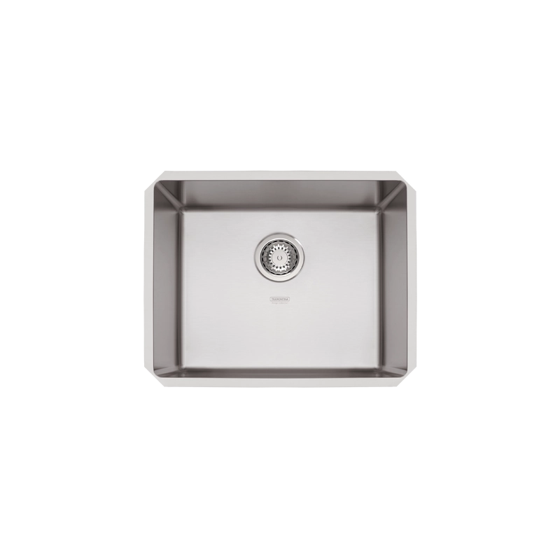 Cuba de embutir Tramontina Design Collection Quadrum Undermount em Aço Inox com Acabamento Acetinado 50 U 50X40 cm