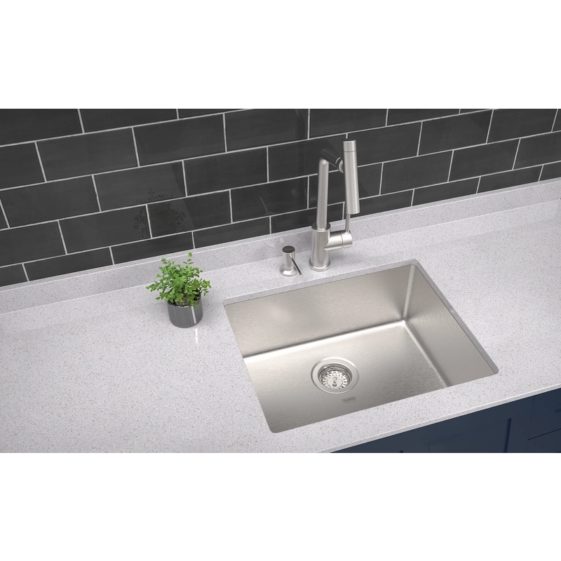 Cuba de embutir Tramontina Design Collection Quadrum Undermount em Aço Inox com Acabamento Acetinado 50 U 50X40 cm
