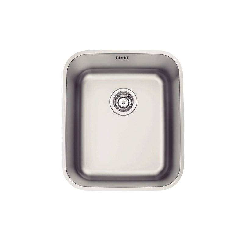 Cuba de Embutir Tramontina Dora 34 BL R6 em Aço Inox Escovado com Válvula e escape 34x40 cm