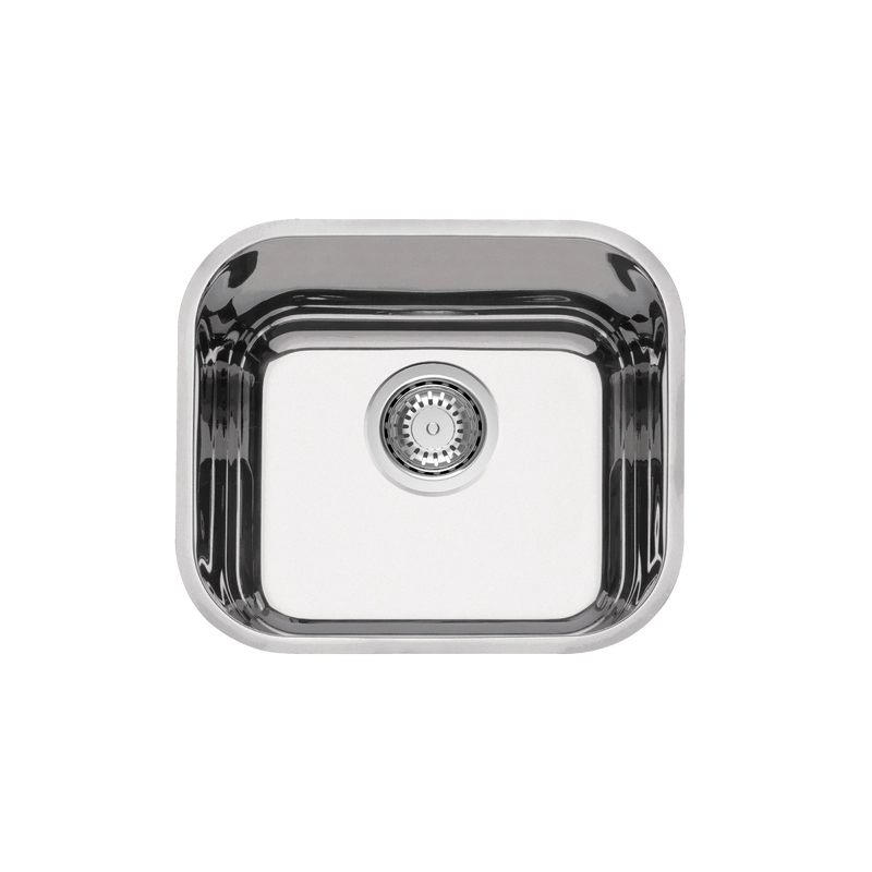 Cuba de embutir Tramontina Lavínia Plus 40 BL em Aço Inox Alto Brilho 40x34 cm com válvula de 4 1/2"