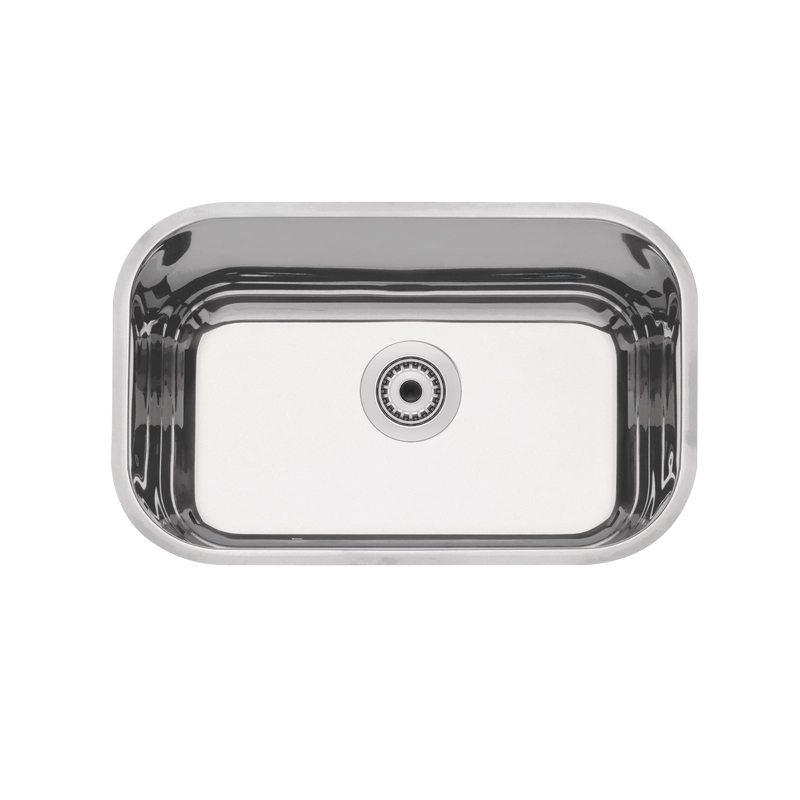 Cuba de embutir Tramontina Lavínia Plus 47 BL em Aço Inox Alto Brilho 47x30 cm com válvula de 3 1/2"