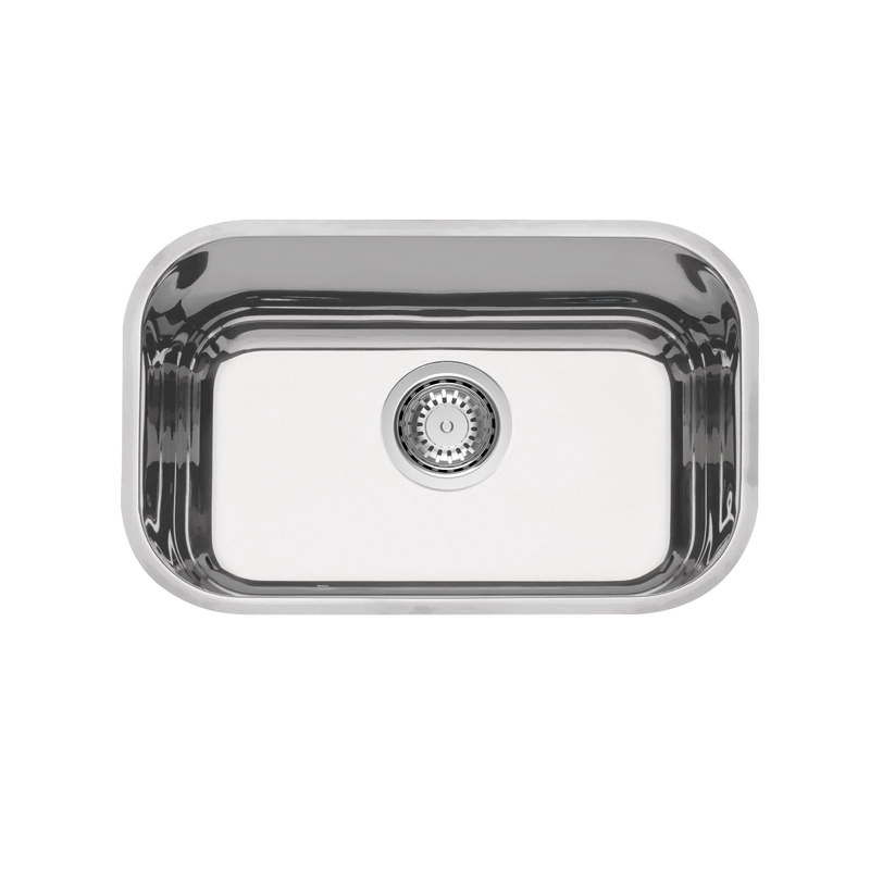 Cuba de embutir Tramontina Lavínia Plus 47 BL em Aço Inox Alto Brilho 47x30 cm com válvula de 4 1/2"