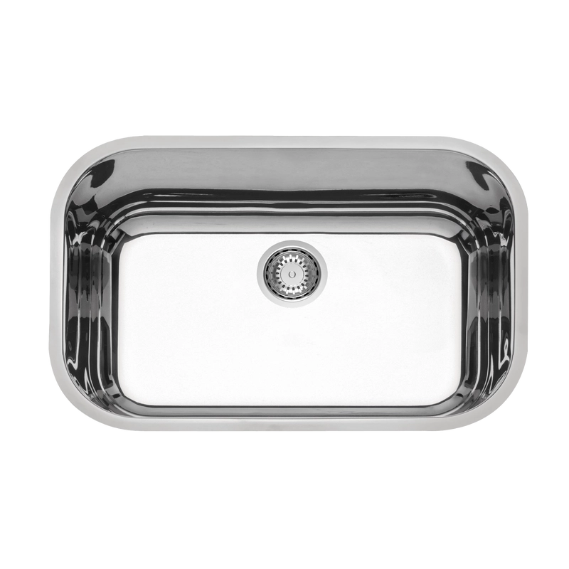 Cuba de embutir Tramontina Lavínia Plus 56 BL em Aço Inox em Alto Brilho 56x34 cm com válvula de 4 1/2"