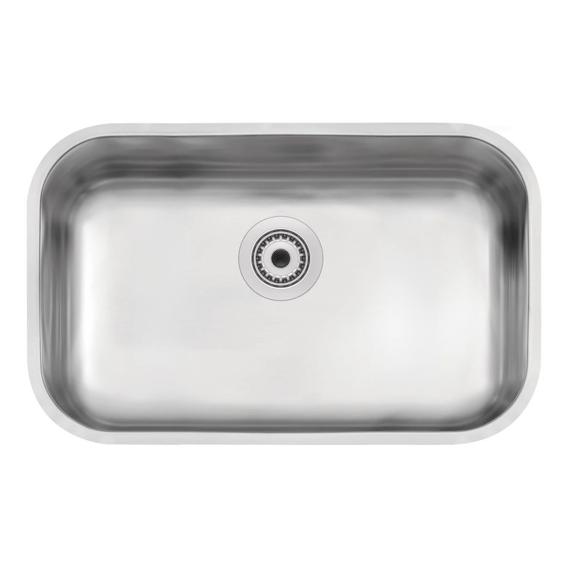 Cuba de embutir Tramontina Lavínia Plus 56 BL em Aço Inox Escovado 56x34 cm com válvula de 3 1/2"