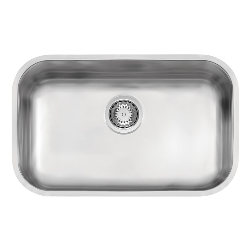 Cuba de embutir Tramontina Lavínia Plus 56 BL em Aço Inox Escovado 56x34 cm com válvula de 4 1/2"