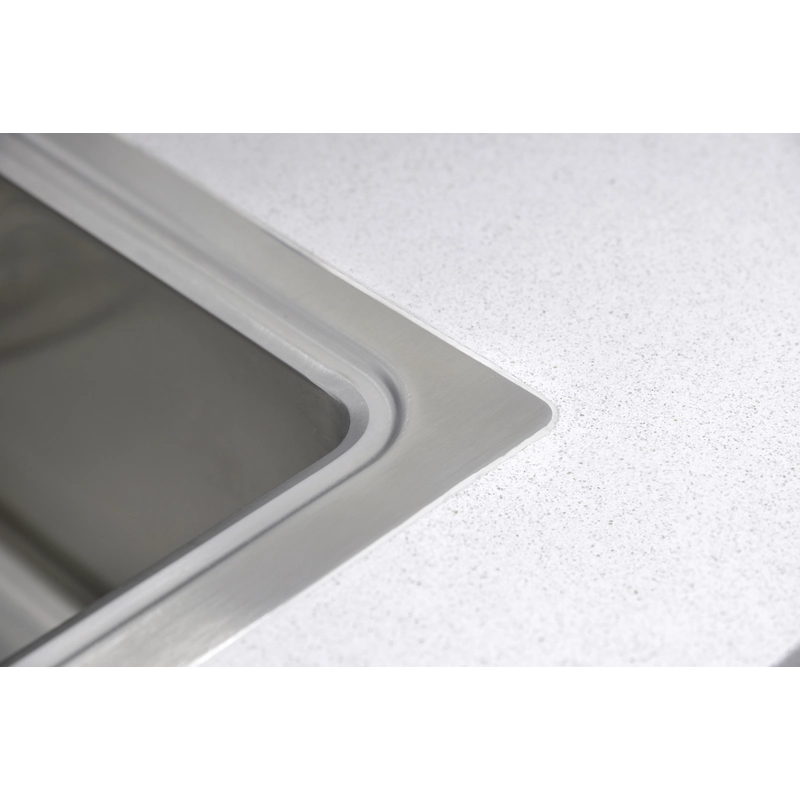Cuba de Sobrepor Tramontina Design Collection Quadrum Flush em Aço Inox com Acabamento Acetinado 50x40 cm