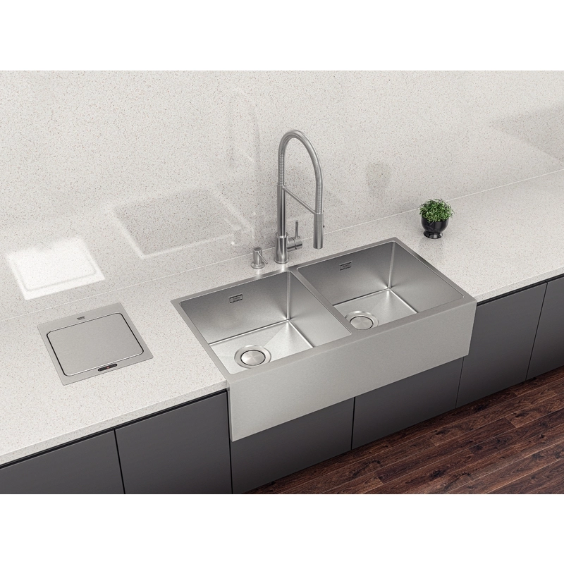 Cuba Tramontina Design Collection Farm 2C 40 com Acabamento Acetinado e 2 cubas