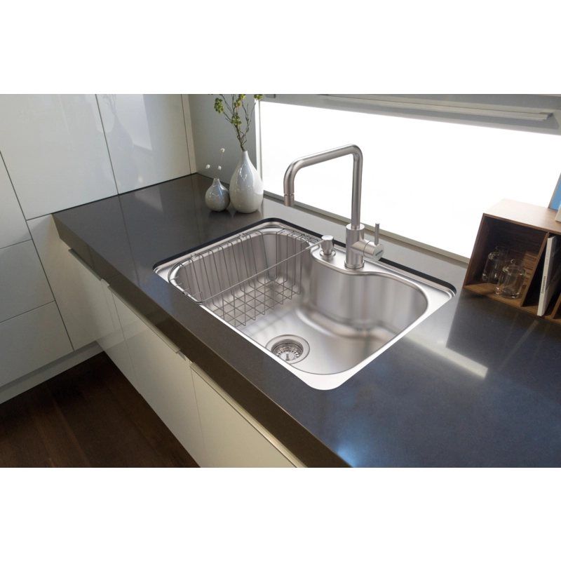 Cuba Tramontina Morgana 60 FX Undermount em Aço Inox com Acabamento Escovado com Válvula 69x49 cm